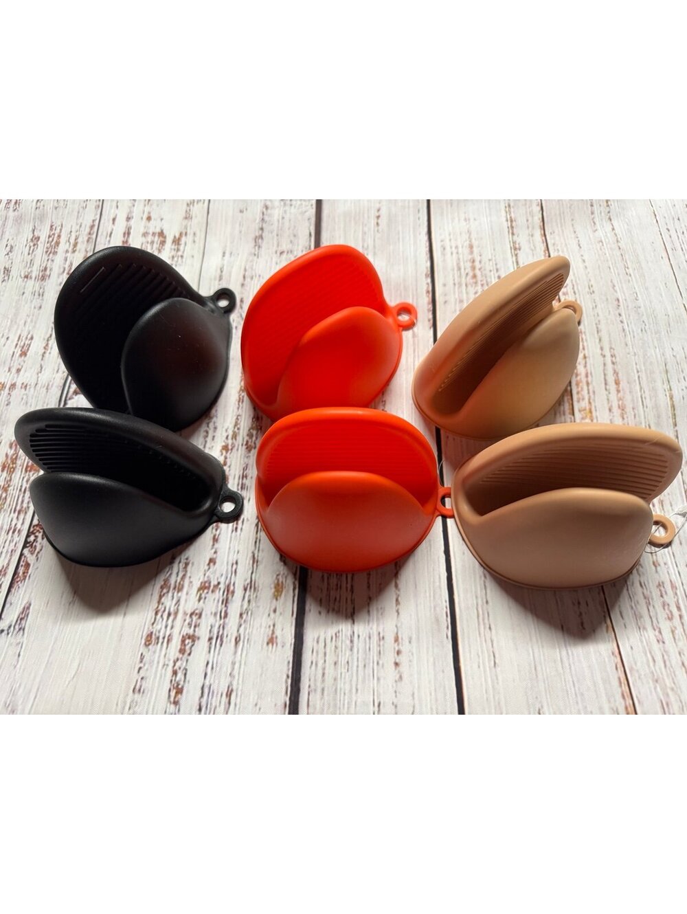 Set of 6 Silicone Oven Mitts Heat Resistant Kitchen Gloves